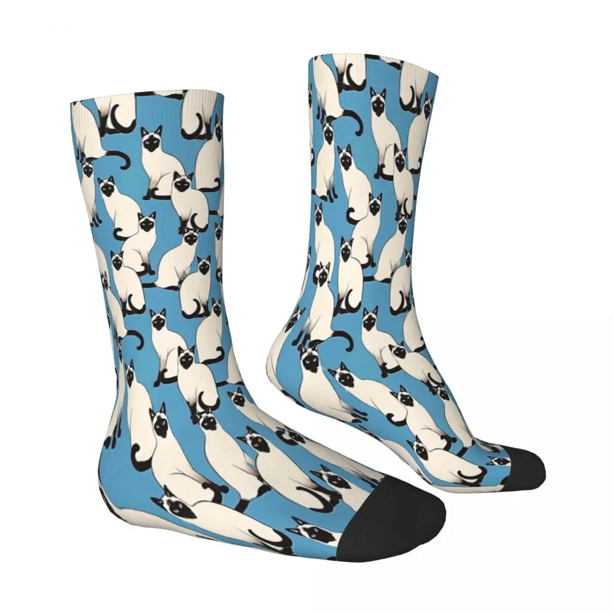 Trending Siamese Cats Looking At You Socks Male women Spring Stockings 