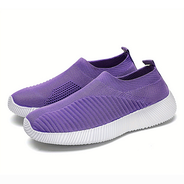 White Label women Sneakers Slip On Sock Shoes women Flat Casual Sneaker women s Sports Shoes Breather Vulcanize Shoes For women 