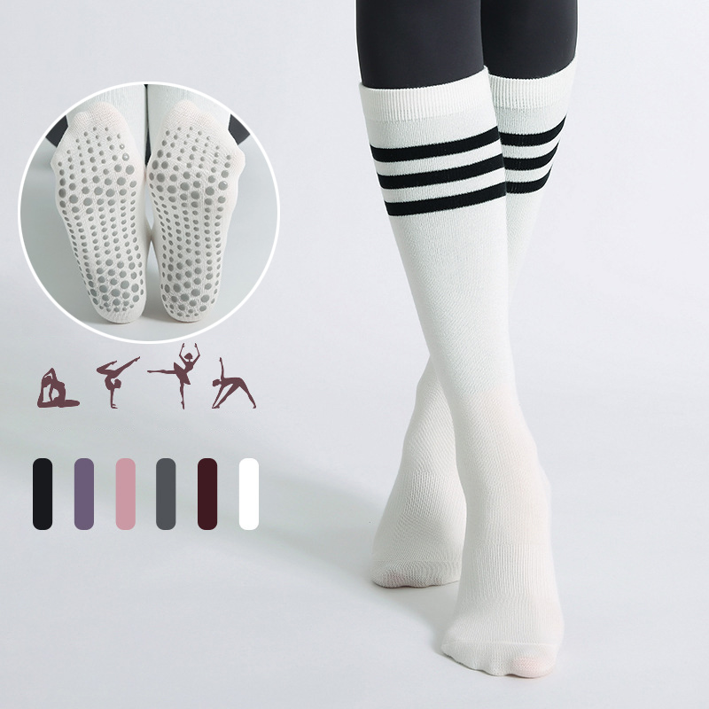 discount New Sports Running Socks Men Women Cycling Colorful Stripes Bike Fitness Socks Badminton Yoga Breathable Socks