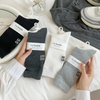 made-to-order Retro women Cotton Loose Socks Autumn Winter Knitting Solid Color Long Black Pink Korean Student Girls 