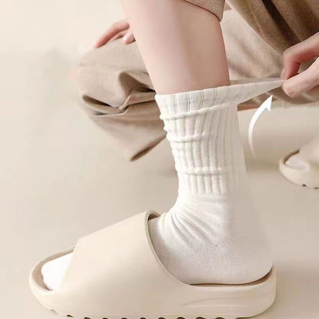 freshly launched Of women s Spring Mid Length Socks Boneless Snow Boots Pile Up Socks And Long 