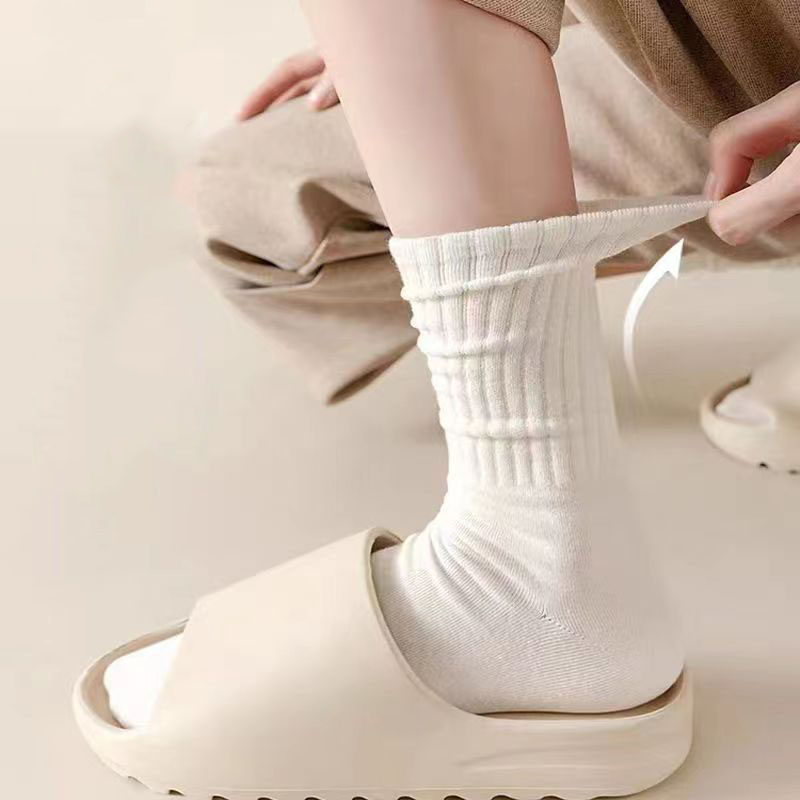 freshly launched Of women s Spring Mid Length Socks Boneless Snow Boots Pile Up Socks And Long 