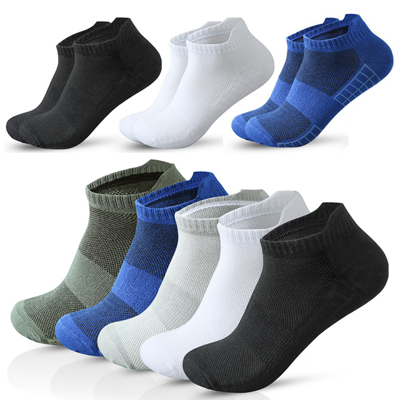 Private Label ‌ Men's Running Short Socks Athletic Quick Dry Breathable Mesh Sports Ankle Socks Lightweight Comfort Anti Odor 