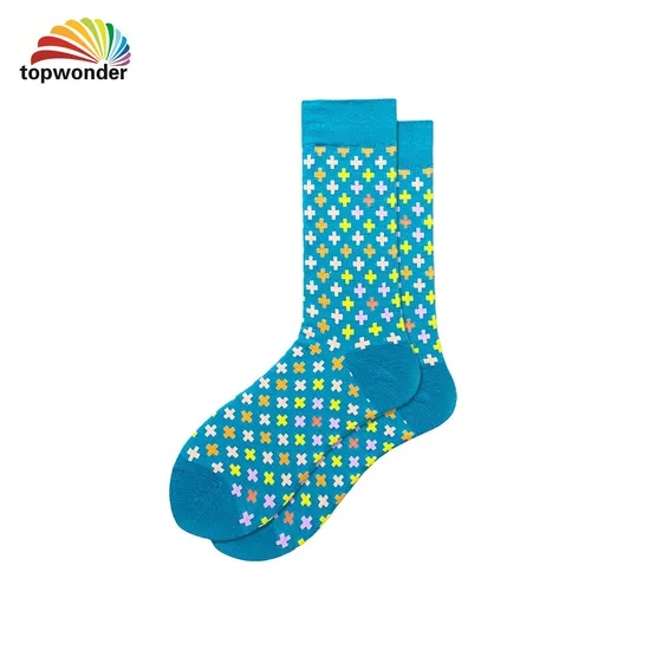 Wholesale and Customize Bear Pizza Beer and Flower Design Cotton Socks Knee High Sock in Many Colors Sizes and Material