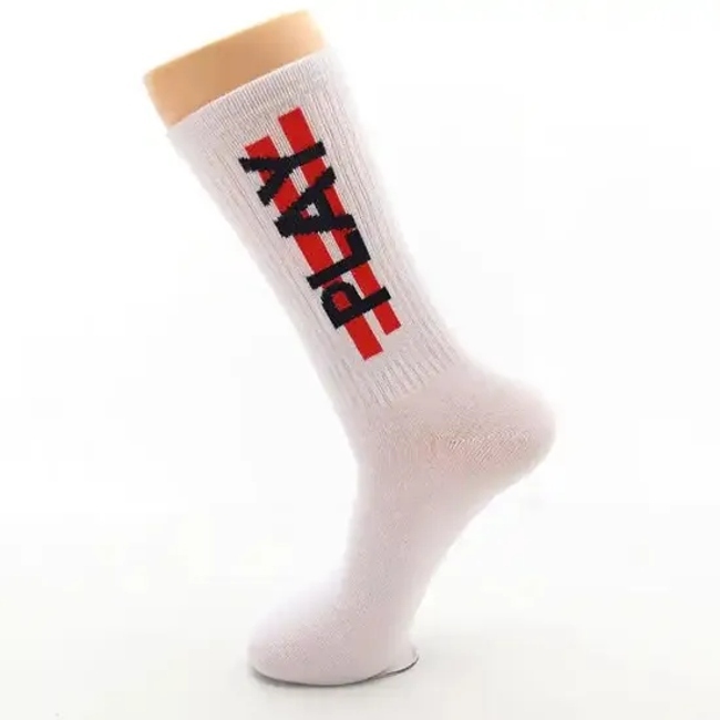 Custom Logo Crew Business Solid Color Bamboo Black White Grey Sports Socks