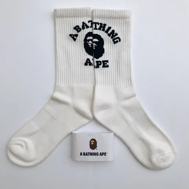 Compression Athletic Bapes Designer Sports Socks Wholesale Custom Cotton for Men Casual Knitted Cartoon Socks Crew Socks Regular