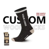 Wholesale Custom Knit Embroidered Basketball Crew Socks Custom Logo Sports Athletic Cycling Terry Socks with Logo