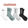 Manufacturer Wholesale Logo Design Cotton Women Men Unisex Sports Cushion Crew Luxury Print High Elasticity Knitted Athletic Custom Socks