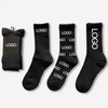 Mens Knit Embroidered Cotton Cycling Outdoor Sport Unisex Socks for Men Crew Socks Custom Logo