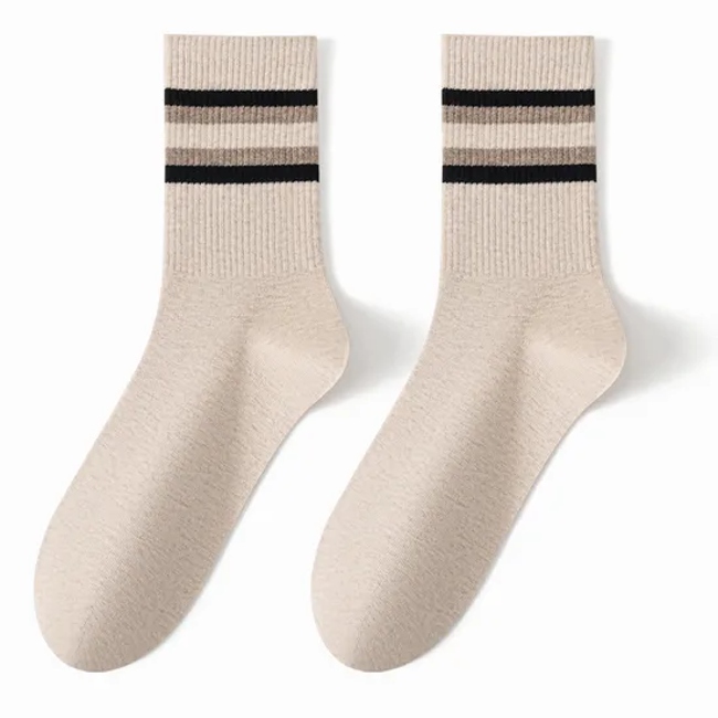 Wholesale Custom High Quality Cotton Printed Logo Crew Jacquard Fashion Women Unisex Basketball Classic Knitted Men′s Socks