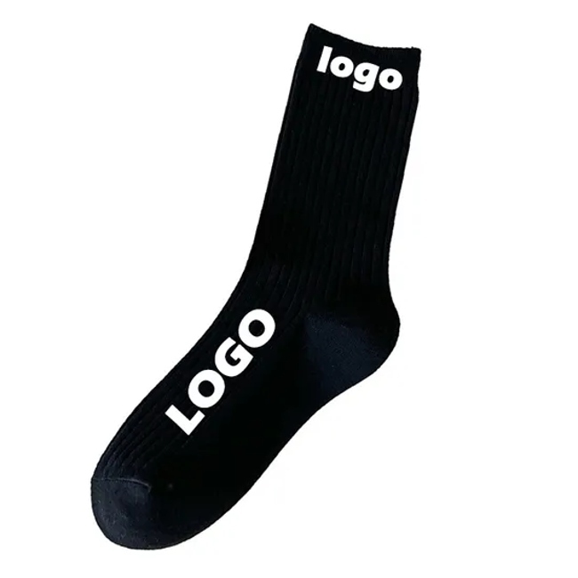 2024 Design Your Logo Fitness Crew Socks for Men Women Customized Sporty Socks for Summer Autumn