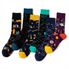 Custom Own Logo OEM Socks Men Women Unisex Designer Fashion Funny Cotton Happy Crew Dress Tube Socks Manufacturer
