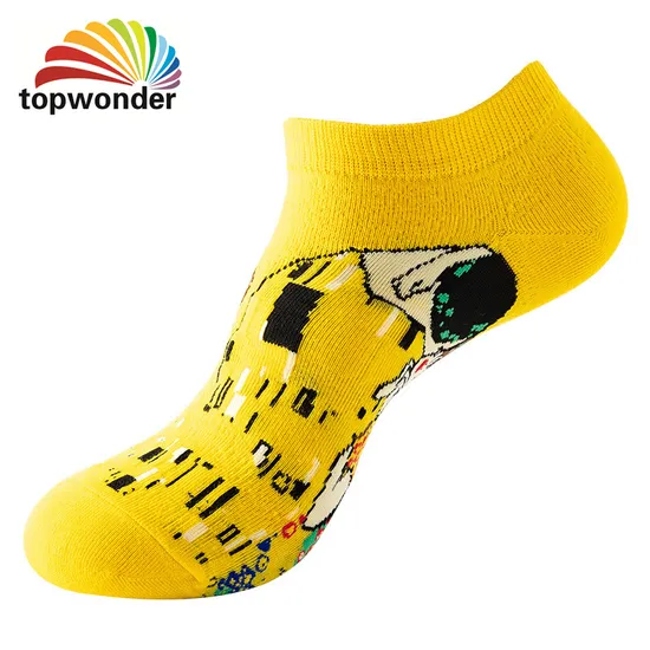 Wholesale and Customize All Designs of Oil Painting Sock, Boat Sock, Low Ankle Sock, Summer Sock in Many Colors, Sizes and Material