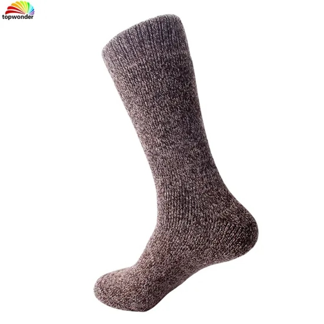 Customize and Wholesale Men′s Winter Thick Thermal Melange Color Wool Merino Cashmere Sock in Many Colors and Sizes at Low Prices