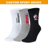 Custom Design Cotton Socken Personalized Logo Embroidered Men Tube Fashion Socks Sox Crew Dress Socks Stock Lot
