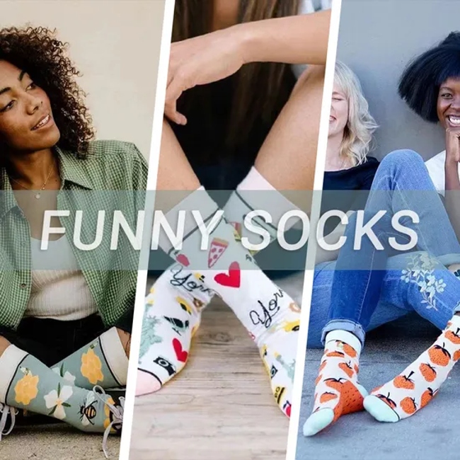 Funny Design Street Style Designer Wholesale Men Crew Cotton Happy Crazy Socks