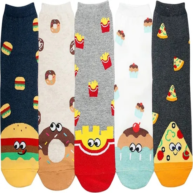 Promotional Items Amazon′s Hottest Wholesale Men Anime Funny Cartoon Character Novel Interesting Popular Movie Hero Artwork Cool Socks Curls