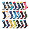 Wholesale Custom Designer Socks High Quality Bamboo Cotton Logo Sock Custom Colorful Happy Crew Men Socks