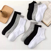 Wholesale Logo Design Sweat-Absorbent Cotton Crew Packaging Athletic Unsiex Women Brand High Quality Comfortable Cushion White Men Custom Ankle Sports Socks