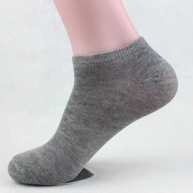 White Grey Black School Socks Uniform Manufacturers Polyester Socks Unisex Socks Wholesale of Sports Anti-Odor Shallow-Mouth All-Season Boat Socks for Men