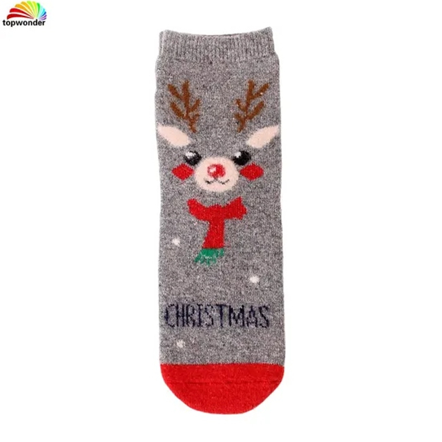 Customize and Wholesale All Sorts of Fashion Thick Thermal Winter Wool Christmas Sock in Many Designs at Low Prices