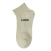 Popular Women and Men Crew Casual Short Socks Customized Embroidered Design Your Logo Cotton Socks with High Quality