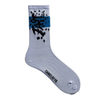 Custom Designer Fashion Crew Cotton Jacquard Socks Men Knitted Custom Logo Socks