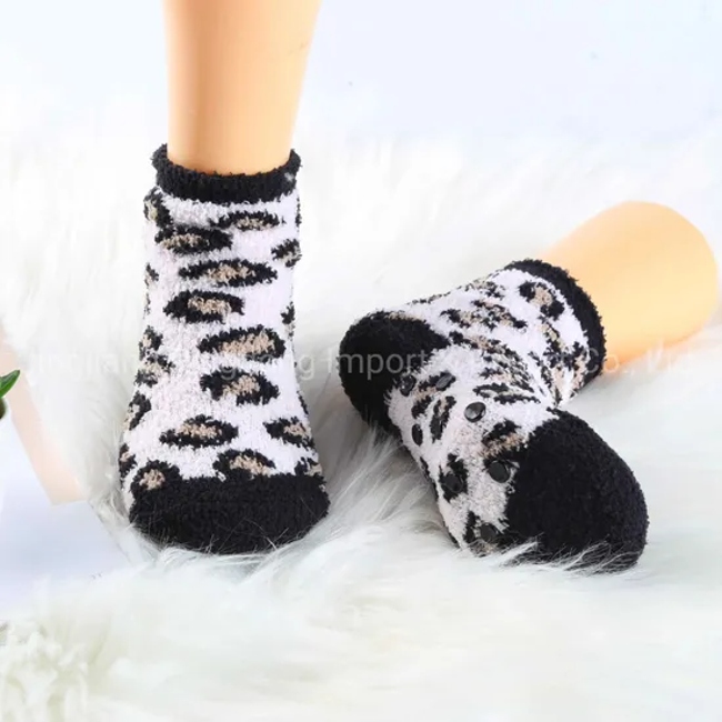 Sale Cute Cartoon Soft Fuzzy Microfiber Baby Socks