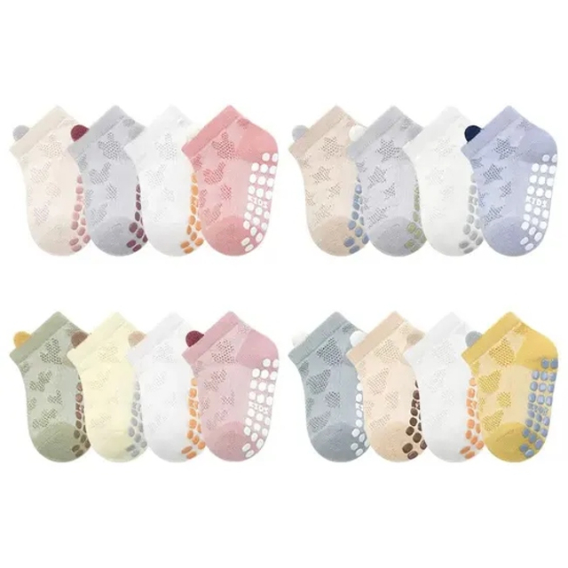 Boys and Girls Breathable Net Sock Children Ankle Cotton Thin Kids Socks Soft Baby Short Socks