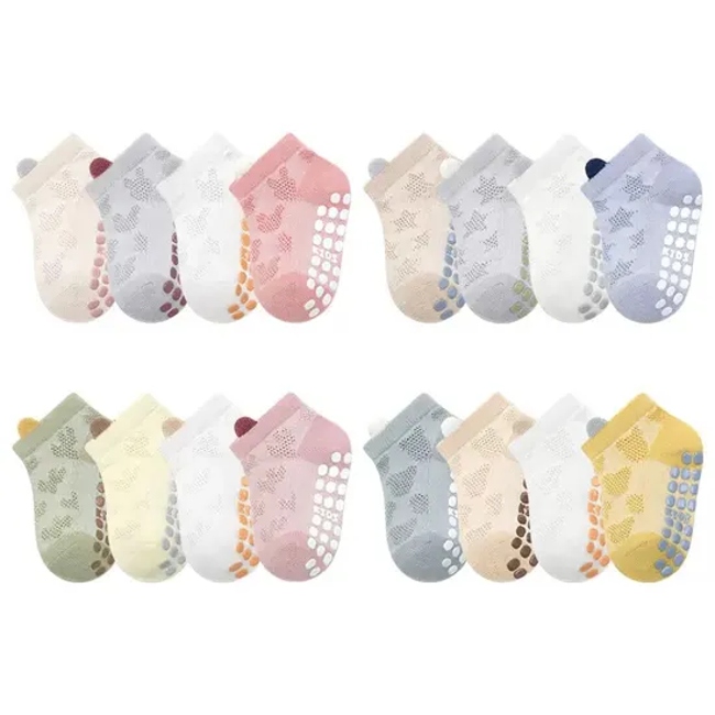 Boys and Girls Breathable Net Sock Children Ankle Cotton Thin Kids Socks Soft Baby Short Socks