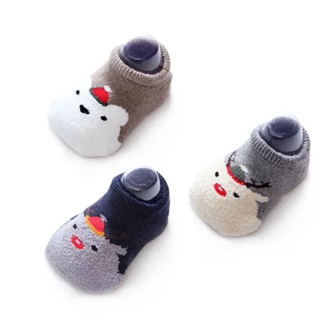 Unisex Baby Kids Children Wholesale Cotton Short Non Slip Shoes Socks