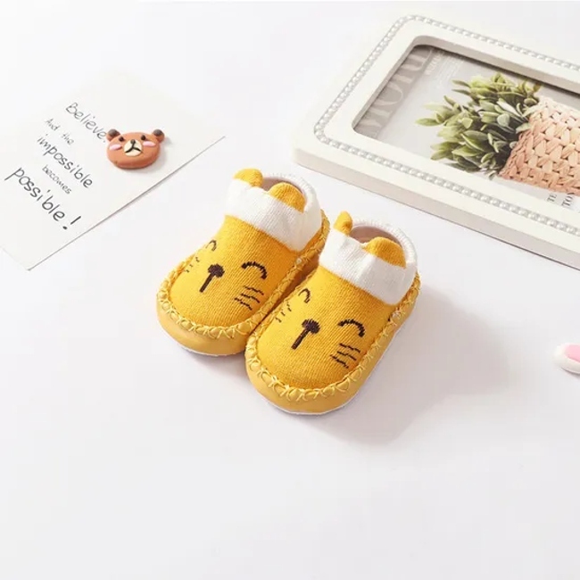 Toddler Baby Boys Girls Slippers Shoes Baby Infant First Walking Rubber Sole Floor Slippers Sock Shoes