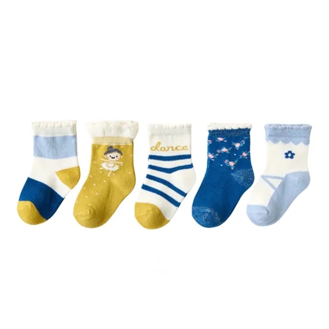 Anti Bacterial Breathable Skin Friendly Babies Fashion Lovely Cute Cotton Ankle Crew Soft Little Sock