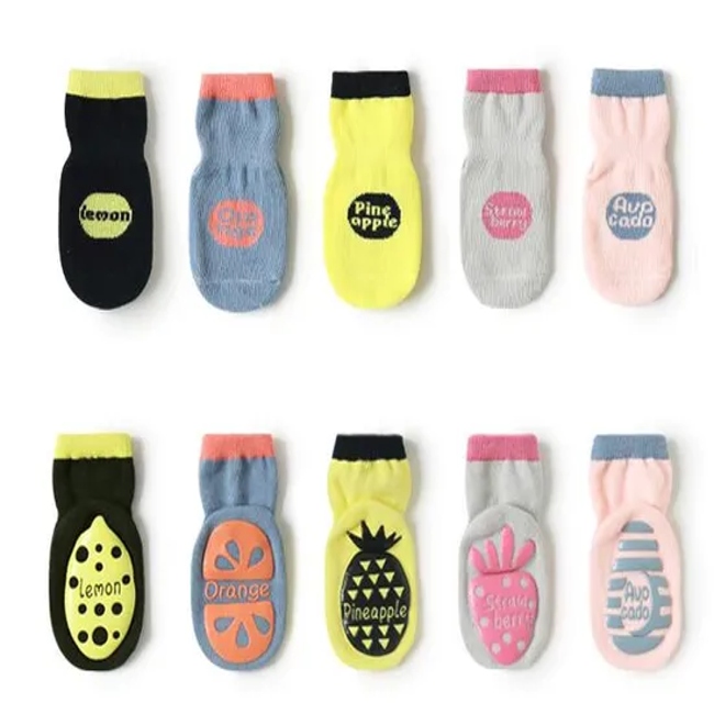 Infant Baby Socks Newborn Non Slip Socks Terry Anti Slip Toddler Cotton Socks with Grips