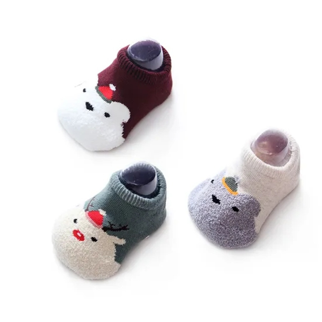 Unisex Baby Kids Children Cotton Wholesale Short Non Slip Shoes Socks