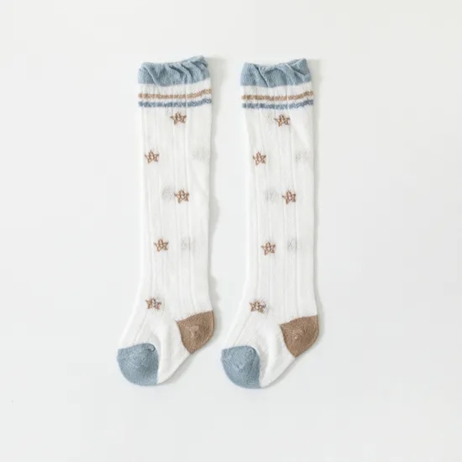 Summer Mesh Thin Newborn Baby Over The Knee Socks Children′s Cotton Socks