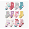 Organic Cotton Cartoon Animal New Born Anti Slip Baby Kids Socks