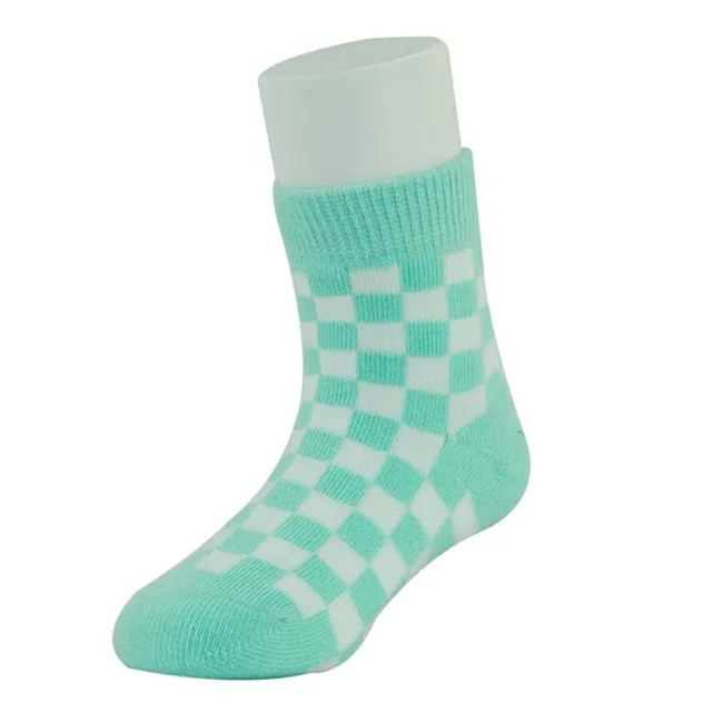 Custom Wholesale Baby Children Cotton Grip Crew Socks