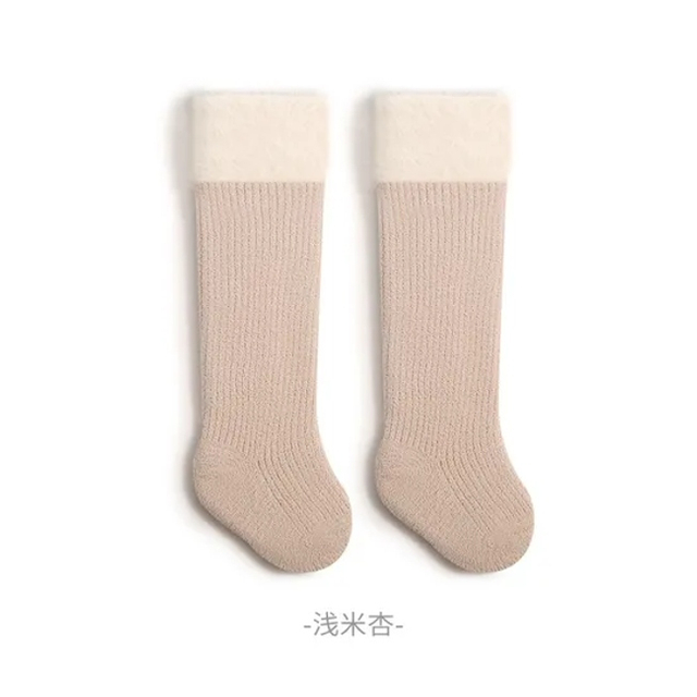 Winter Newborn Baby Knee Socks Thickened Warm Baby Socks Men′s and Women′s Children′s Baby Long Socks