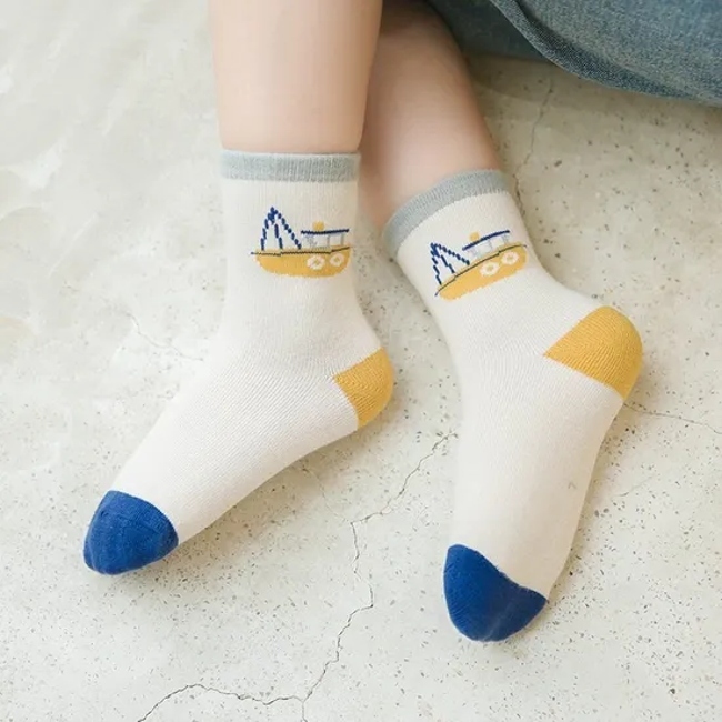 Summer Thin Breathable Mesh Baby Socks Short Tube Cartoon Baby Socks