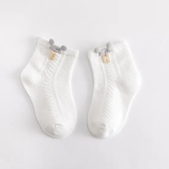 Summer Thin Breathable Mesh Baby Socks Short Tube Cartoon Baby Socks