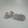 Pink "I Love Mom" Cotton Cute Indoor Non Slip Crawling Socks