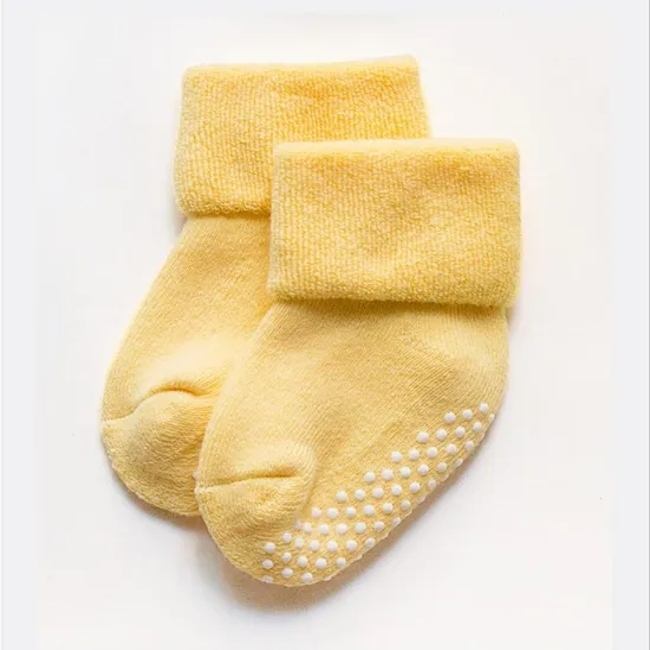 Autumn and Winter Terry Thickened Baby Socks Children′s Socks Combed Cotton Non Slip Dispensing Baby Floor Socks