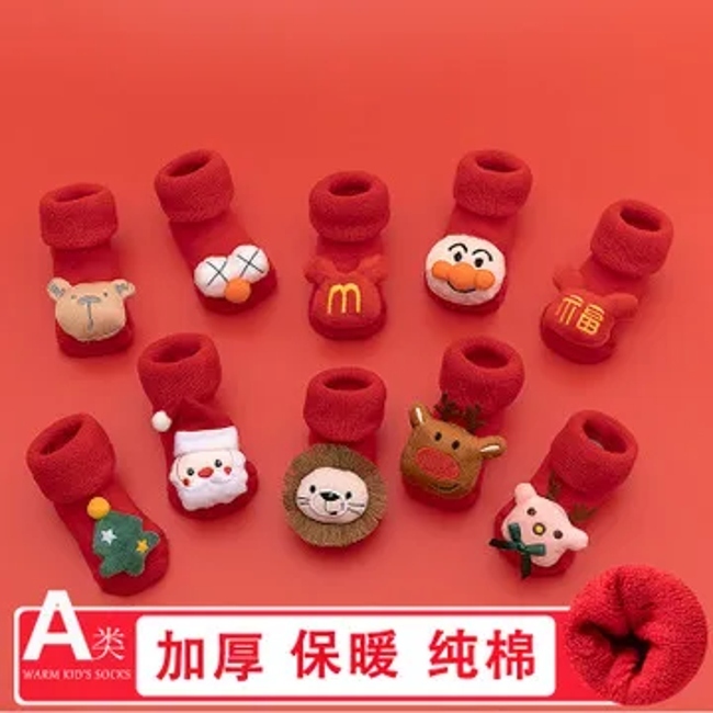 Cute Newborn Baby Thickening Socks Children Floor Socks Non Slip