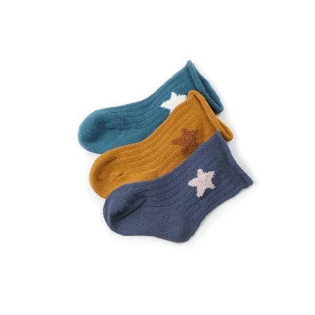 Children′s Floor Cotton Baby Socks Non Slip Walking Socks oo% Cotton Breathable Knitted
