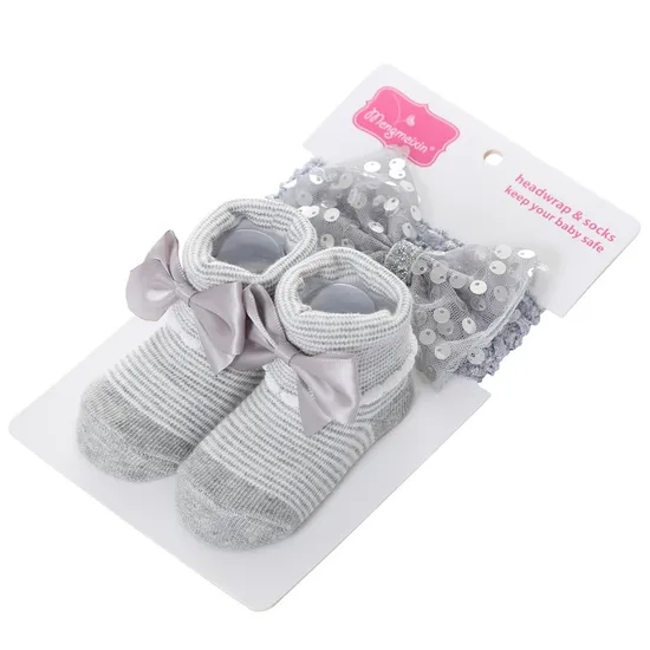 Non Skid Anti Slip Cotton Dress Crew Grips for Baby Infant Toddler Kids Girls Sock