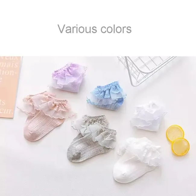 Unisex Custom Children Baby Kids Wholesale Cotton Terry Cuff Short Socks