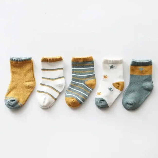 Custom Logo Monkey Dinosaur Panda Fox Pig Animal Cartoon Cute Baby Socks Children′s Socks