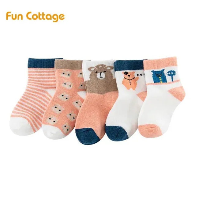New Baby Children Cotton Smile Cute Sock Breathable Baby Kids Soft Socks