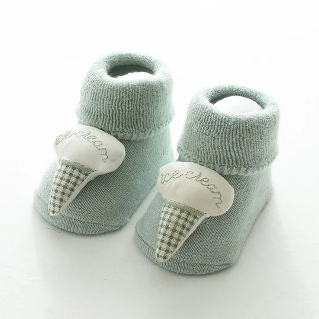 Children Baby Kids Custom High Quality Cotton Non Slip Grip Socks